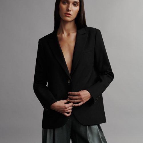 Boyfriend Blazer in Wool Twill